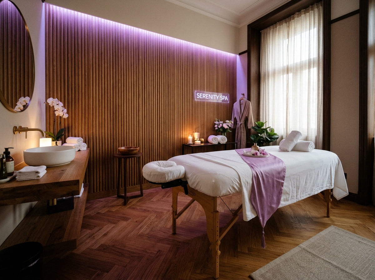 Private chromotherapy suite in Glow Spa Kalaburagi